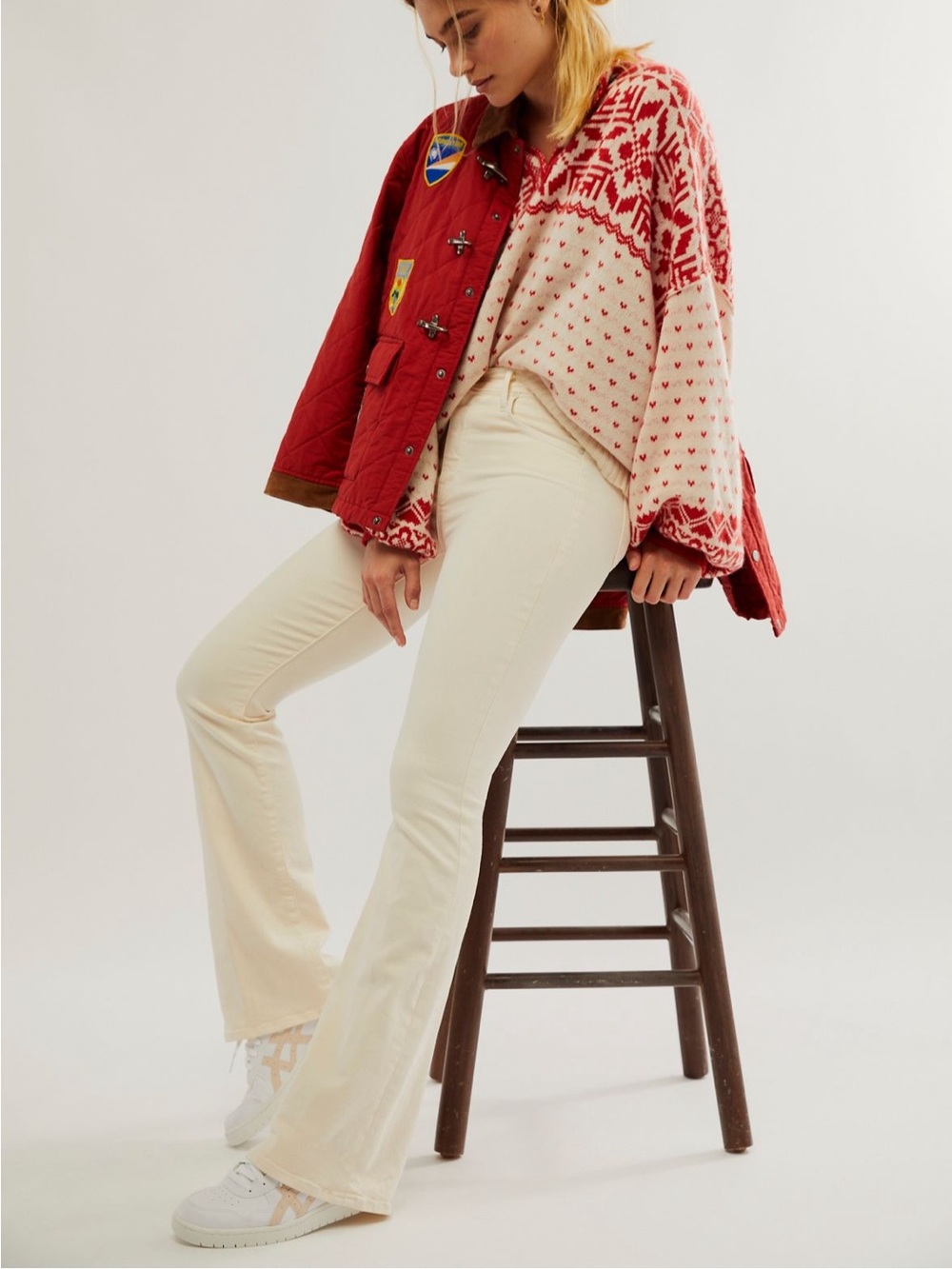 MOTHER THE WEEKENDER JEAN EGGNOG